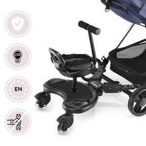 Extensie scaun cu rotile MR BUGGY cu scaun - roți cu LED-uri