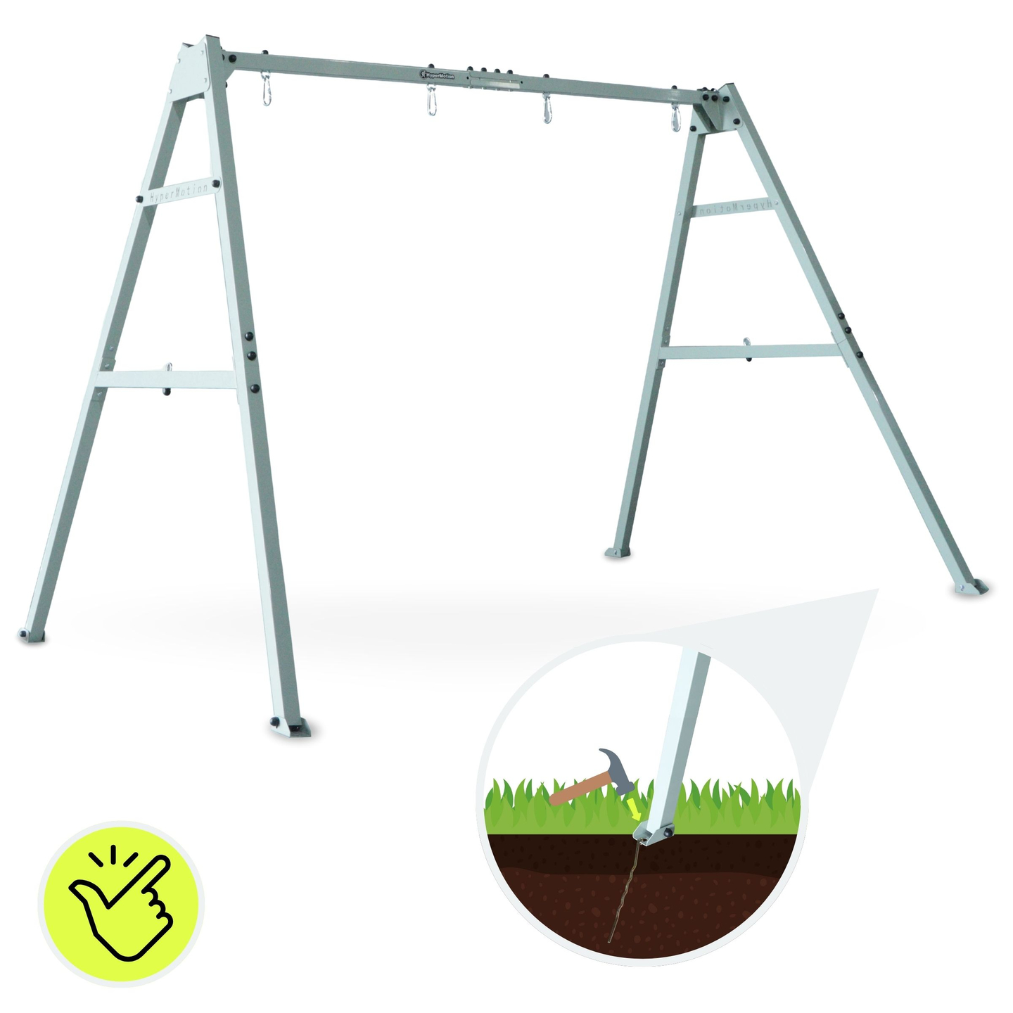 Cadru din oțel pentru leagăn de grădină sau hamac