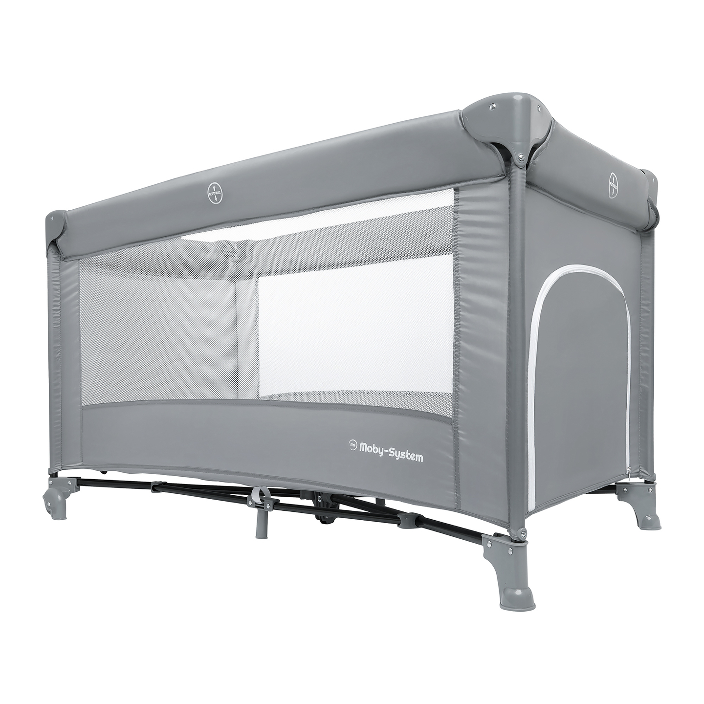 Pătuț de călătorie Happy Traveller BASIC - gri