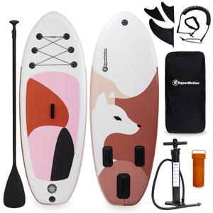 Placa de SUP gonflabila pentru copii Stand Up Paddle 215cm cu vasla - HyperMotion WAVE BOOST PINK 215