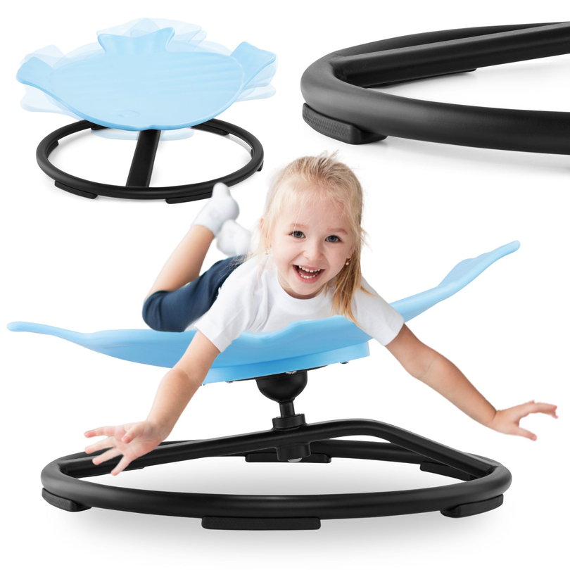 Mini carusel pentru copii Pești - albastru