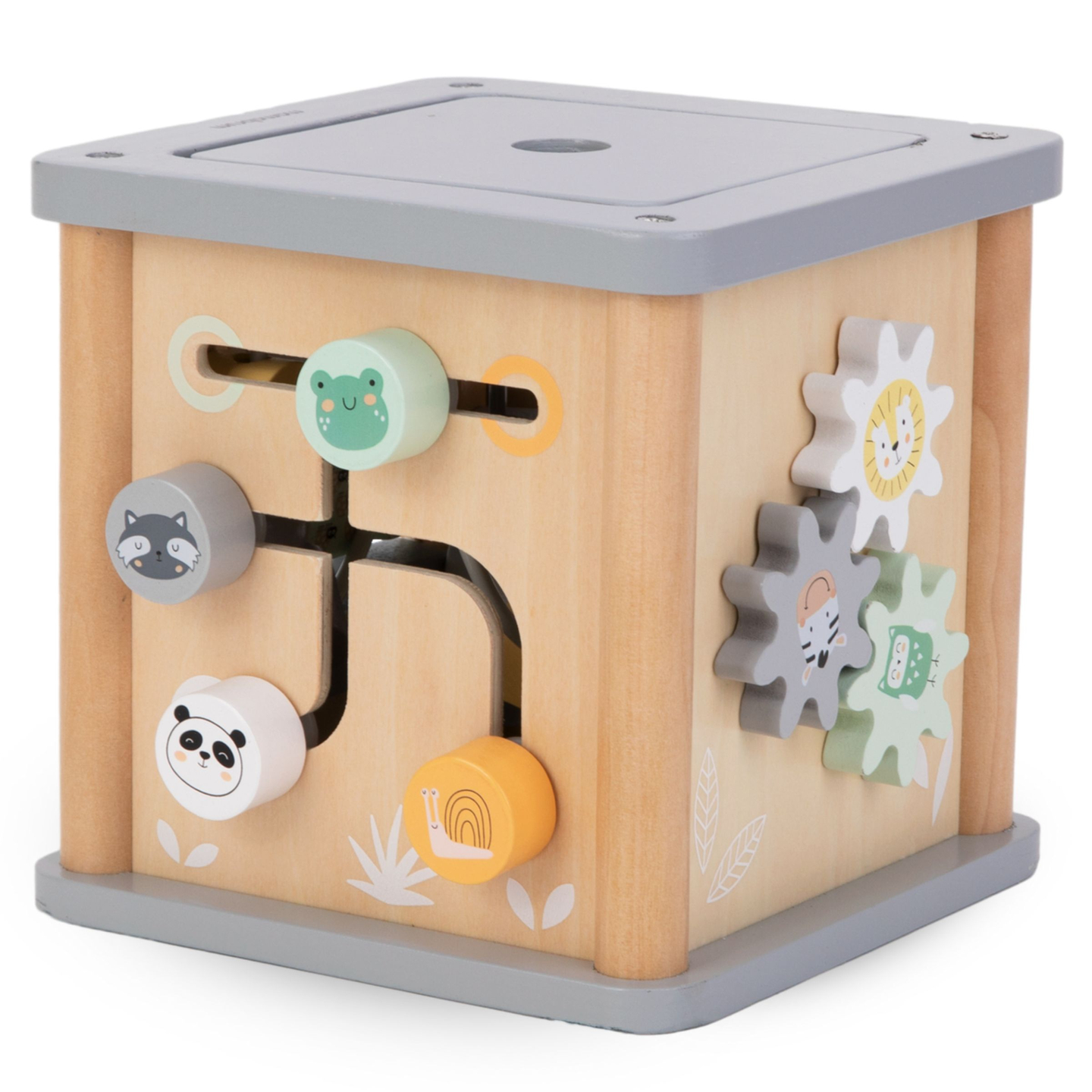 Cub educațional Montessori din lemn - bucla motorie