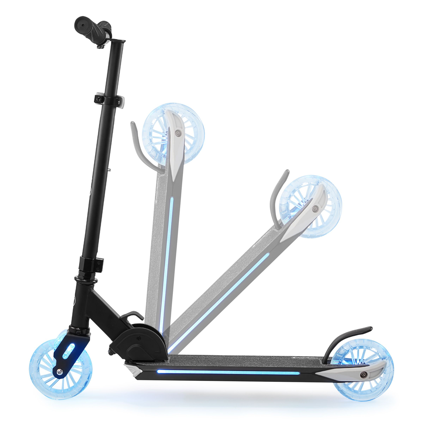 Scuter cu două roți cu lumină LED pliabilă - HyperMotion Ice Flash