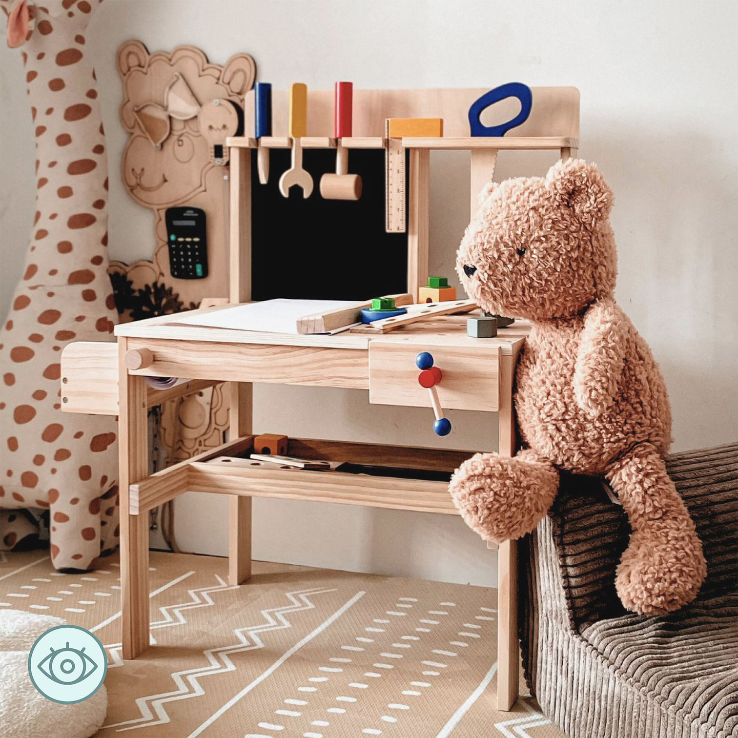 Set de bricolaj din lemn XXL - 75 de piese