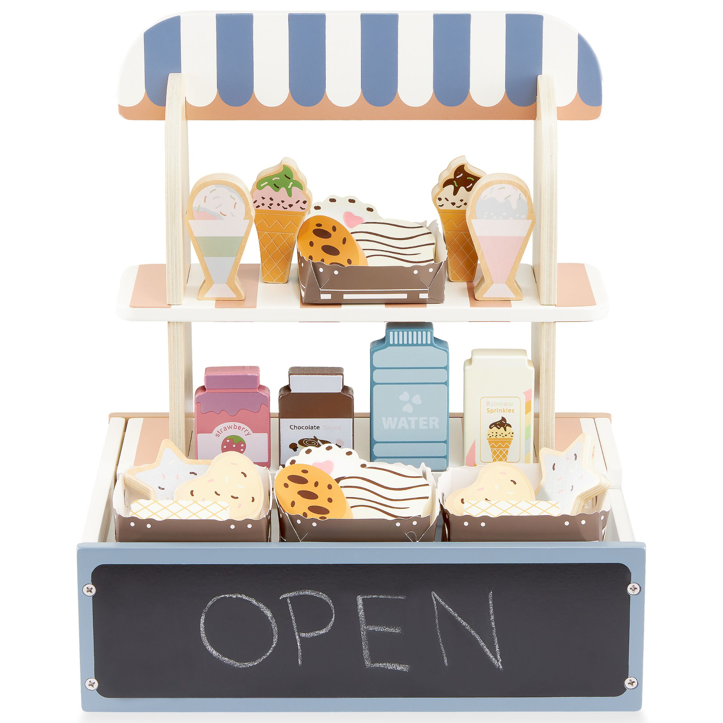 Magazin pliabil din lemn - cafenea, patiserie cu accesorii