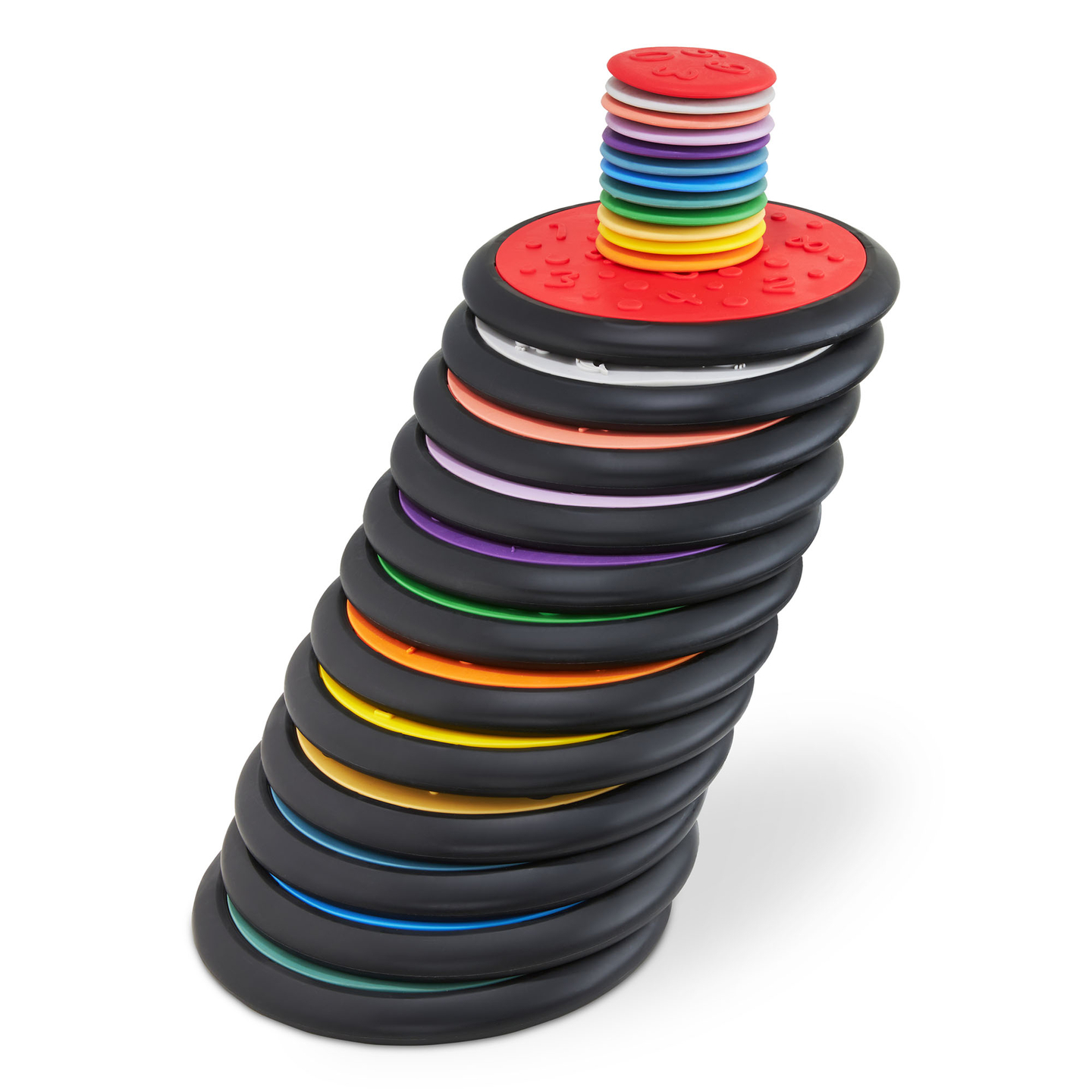 Discuri senzoriale colorate pentru copii - 24 bucăți