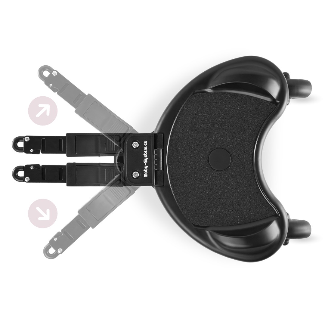 Extensie scaun cu rotile MR BUGGY cu scaun - roți cu LED-uri