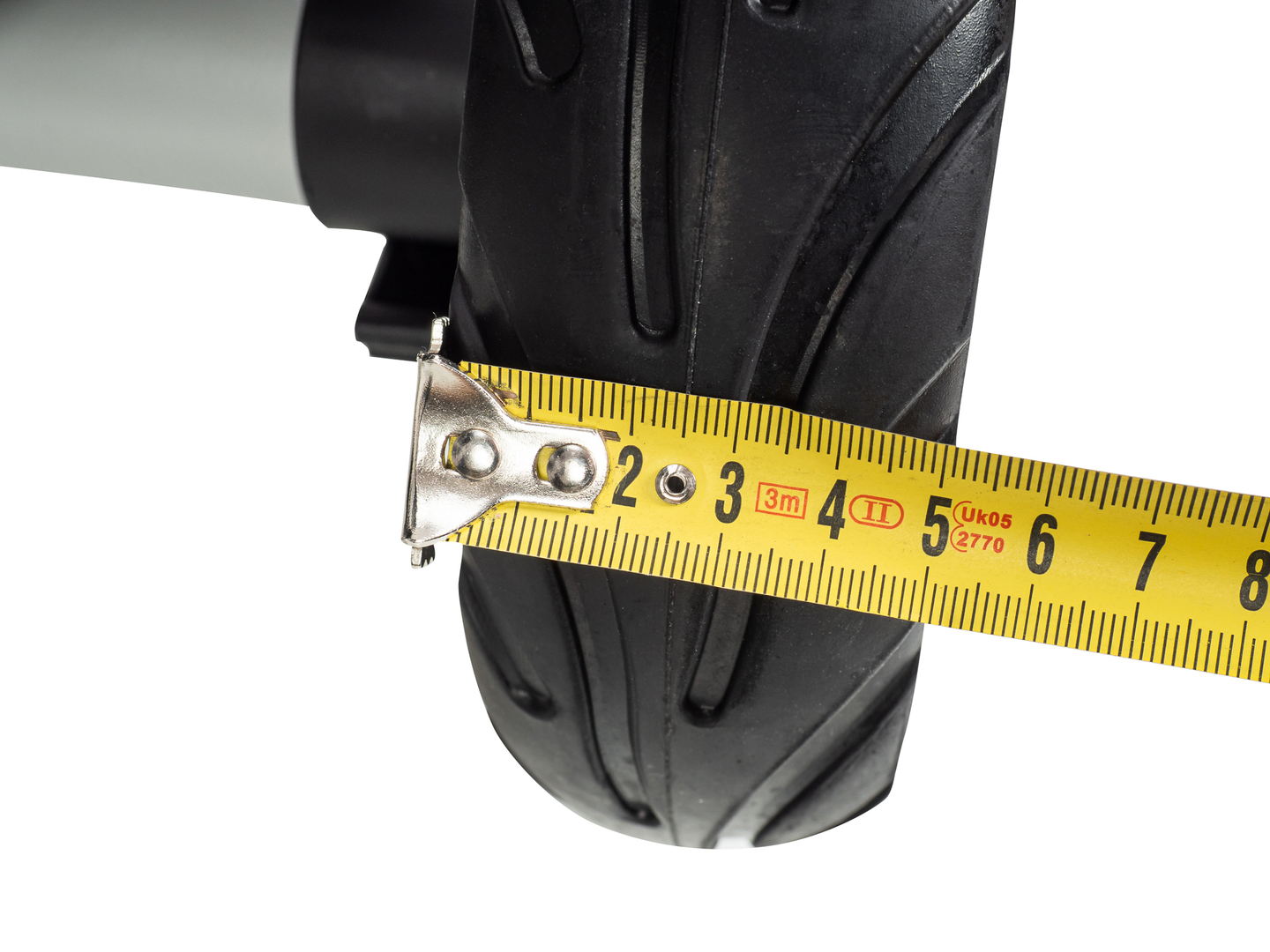 Tricicleta HyperMotion TOBI VECTOR - roți gonflabile veșnice + bară de împingere. Culoare: negru.