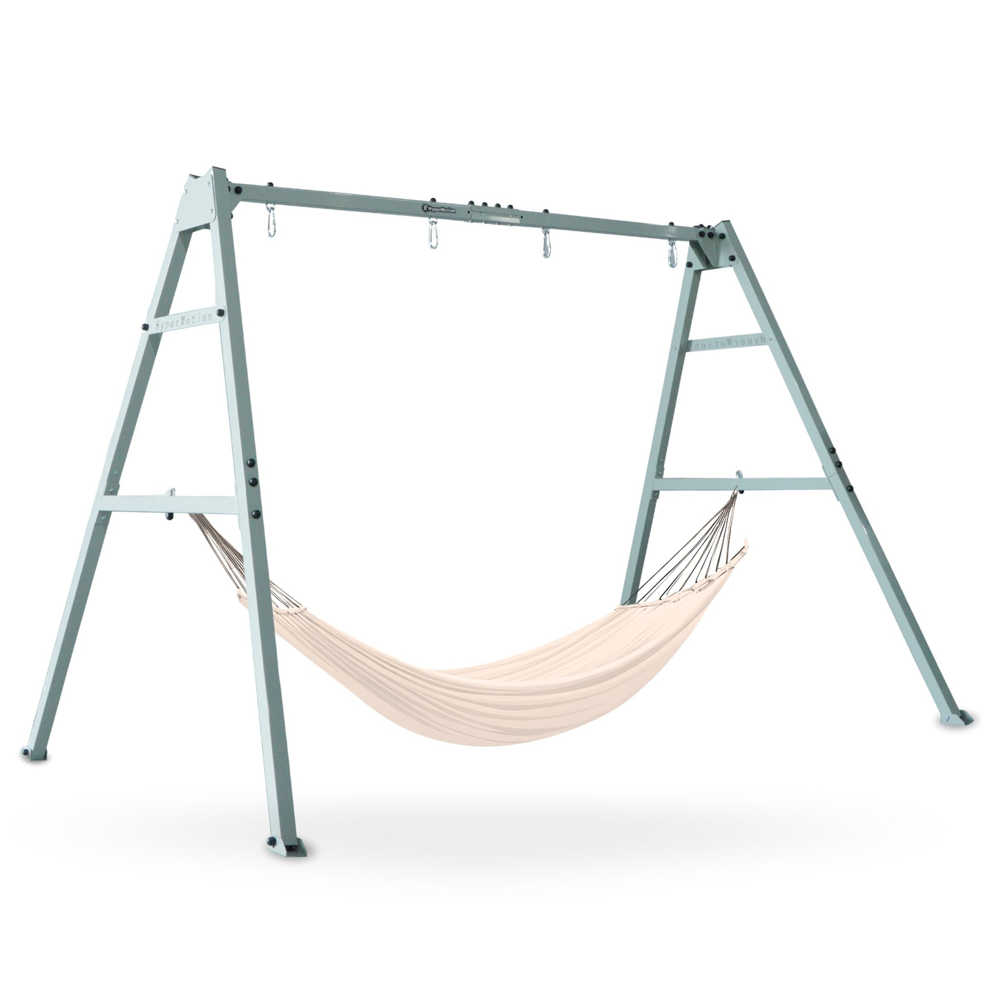 Leagăn dublu cu accesorii - cadru din oțel - cuib de barză, leagăn și hamac