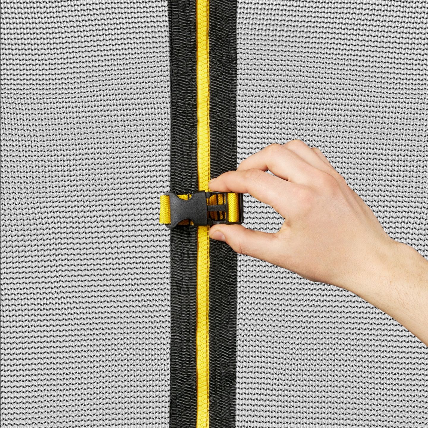 Trambulina de gradina pentru copii HyperMotion - 244 cm 8FT - cu scara si plasa interioara - pentru casa si gradina