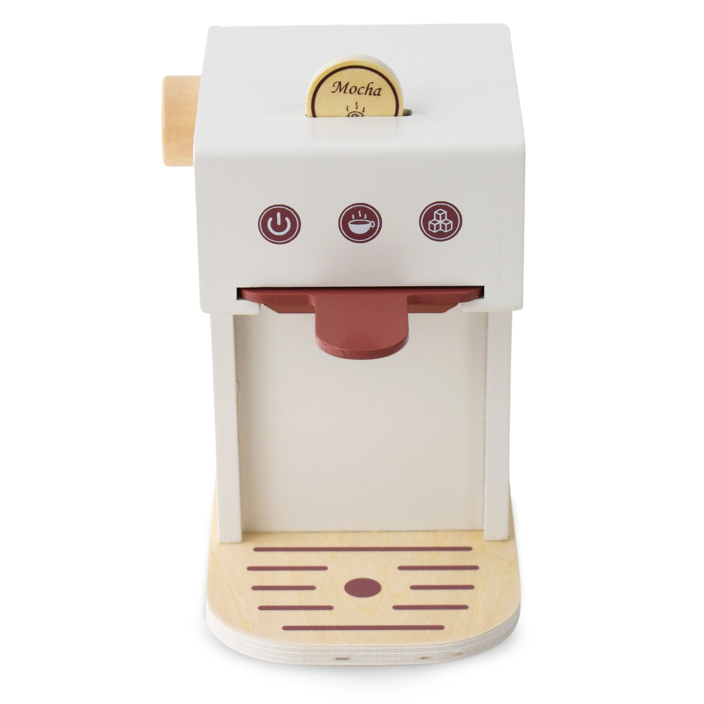 Mașină de cafea cu capsule din lemn - cafenea cu accesorii