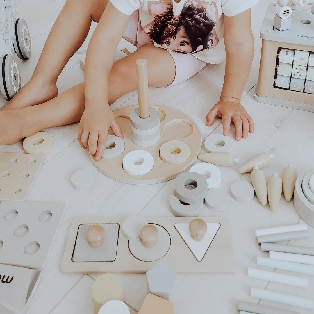 Cutie educațională Montessori pentru copii mici - 6 jucării