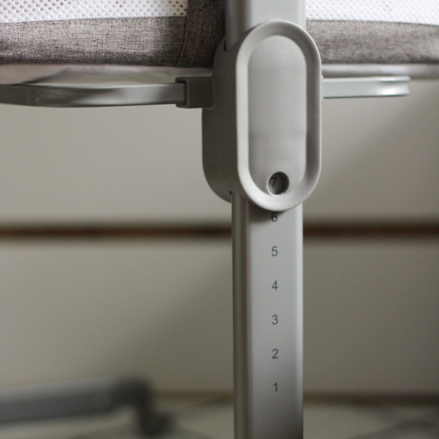 Pătuț extensibil Moby-System LUNA 3in1 - gri