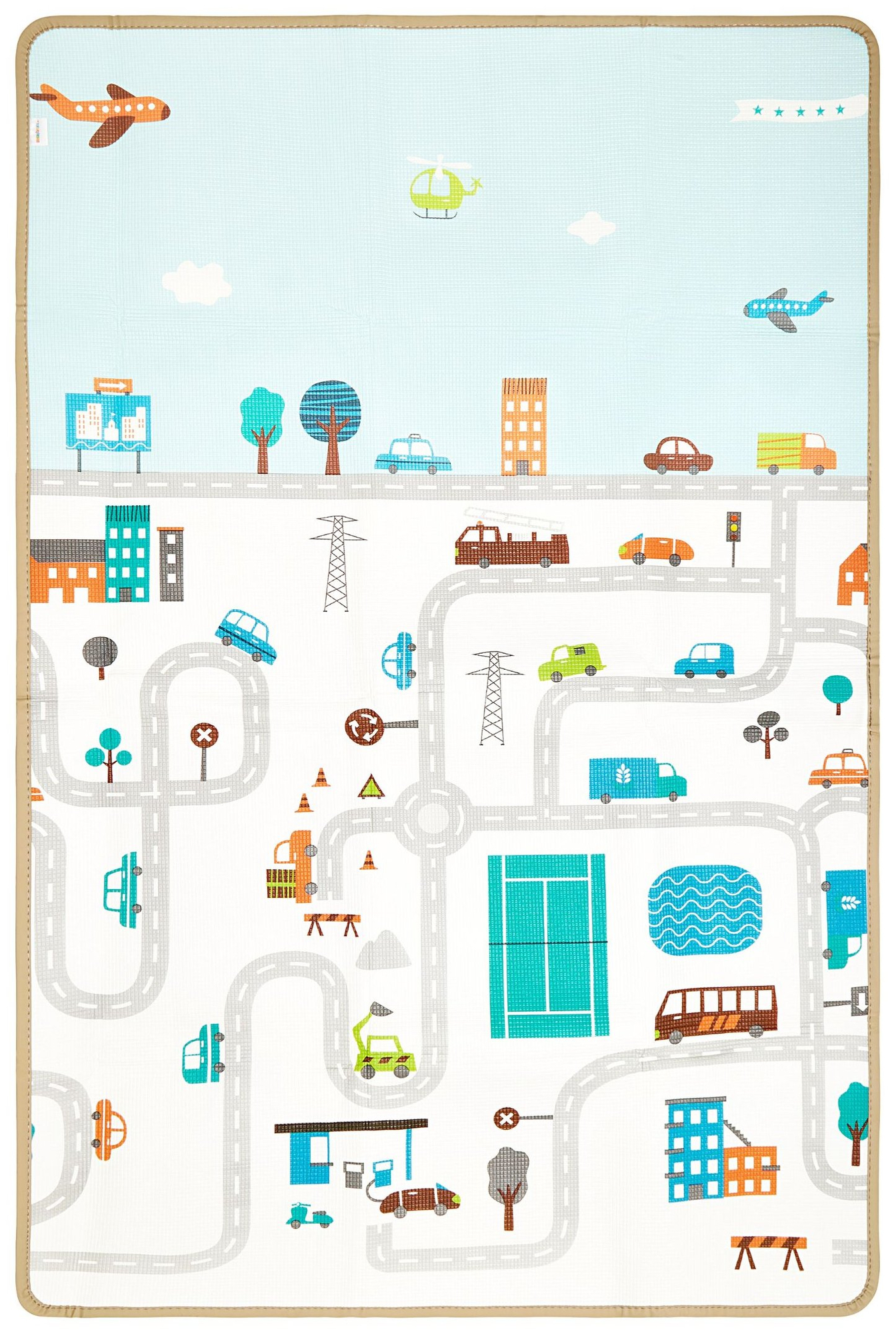 Covoraș din spumă cu două fețe - Fairyland / Winter Town