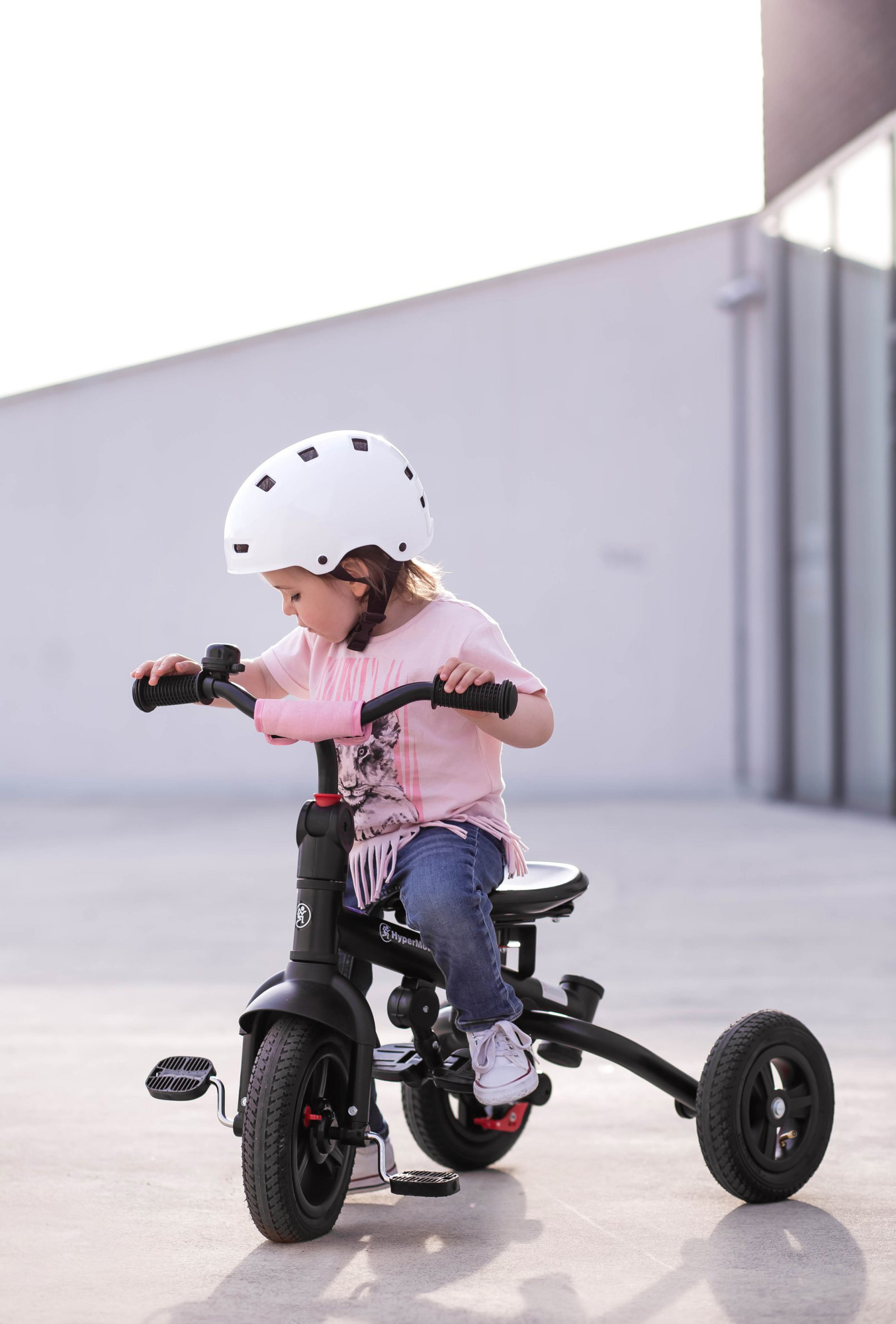 Tobi Velar tricicleta + folie de ploaie - roz