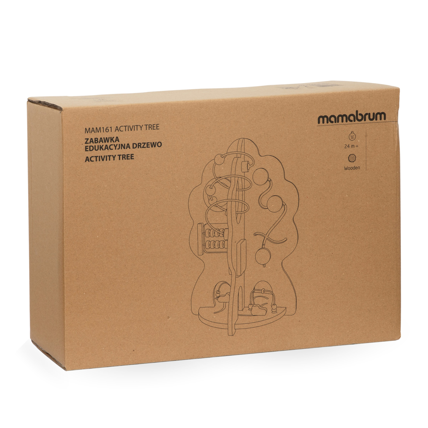 Jucărie educativă din lemn 10 în 1 - copac multifuncțional