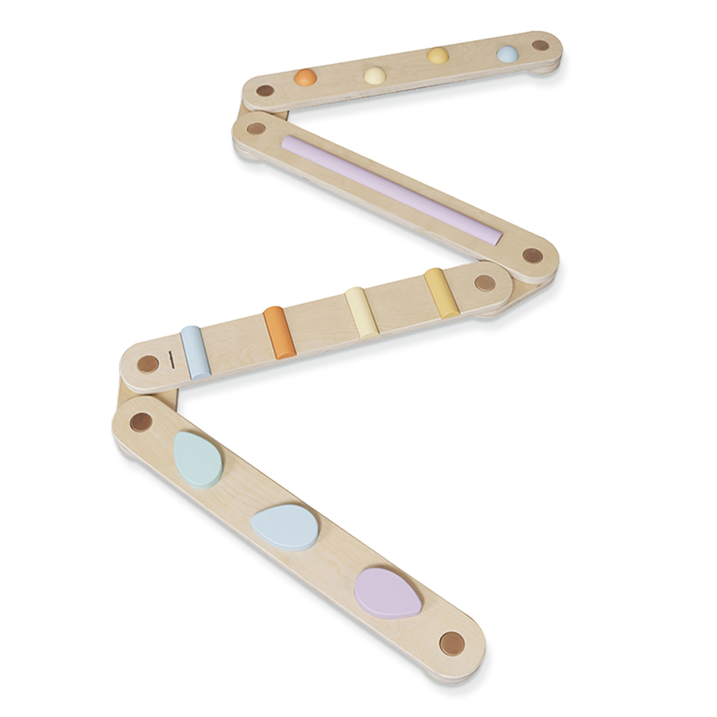 Cale senzorială mare din lemn - cale de echilibru - 9 elemente