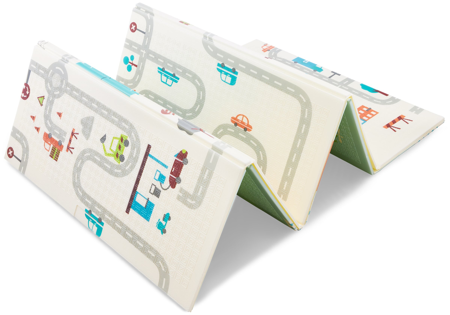 Covoraș din spumă cu două fețe XXL - pliabil 1 CM (munte și drum)