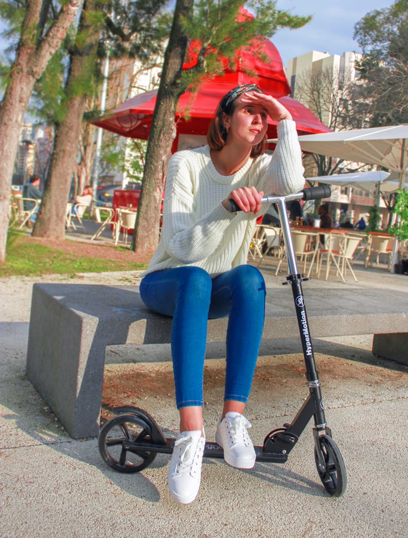 Trotinetă HyperMotion ROCKSTER - Negru