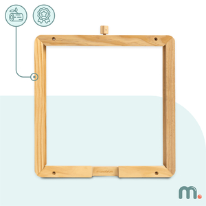 Ramă de perete din lemn - pentru montarea tablelor educaționale Mamabrum