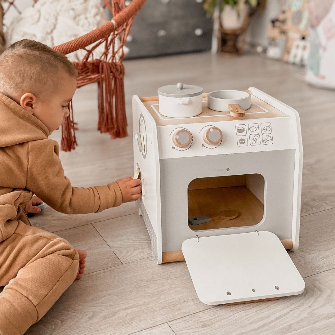 Bucătărie din lemn - cub educațional