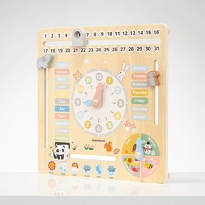 Calendar din lemn pentru copii 6in1