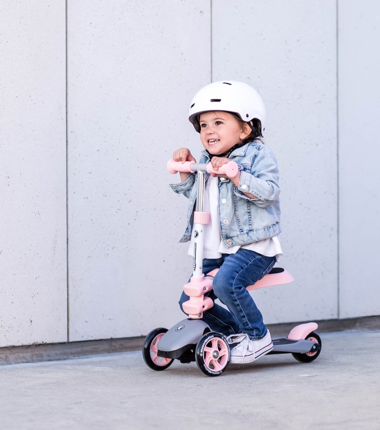 Tricicleta de echilibru HyperMotion 3in1 - roz