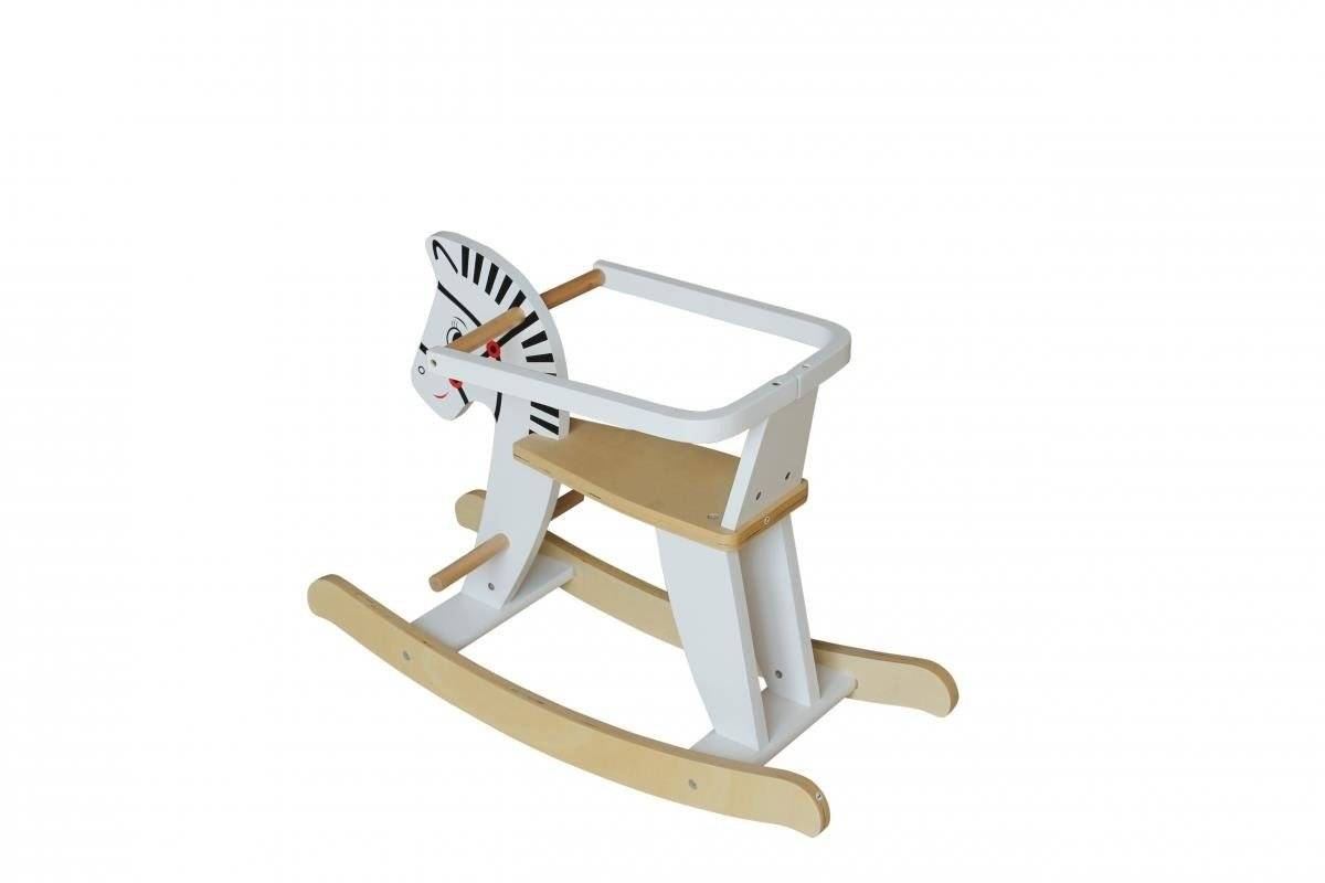 Căluț balansoar din lemn cu balustrade K11