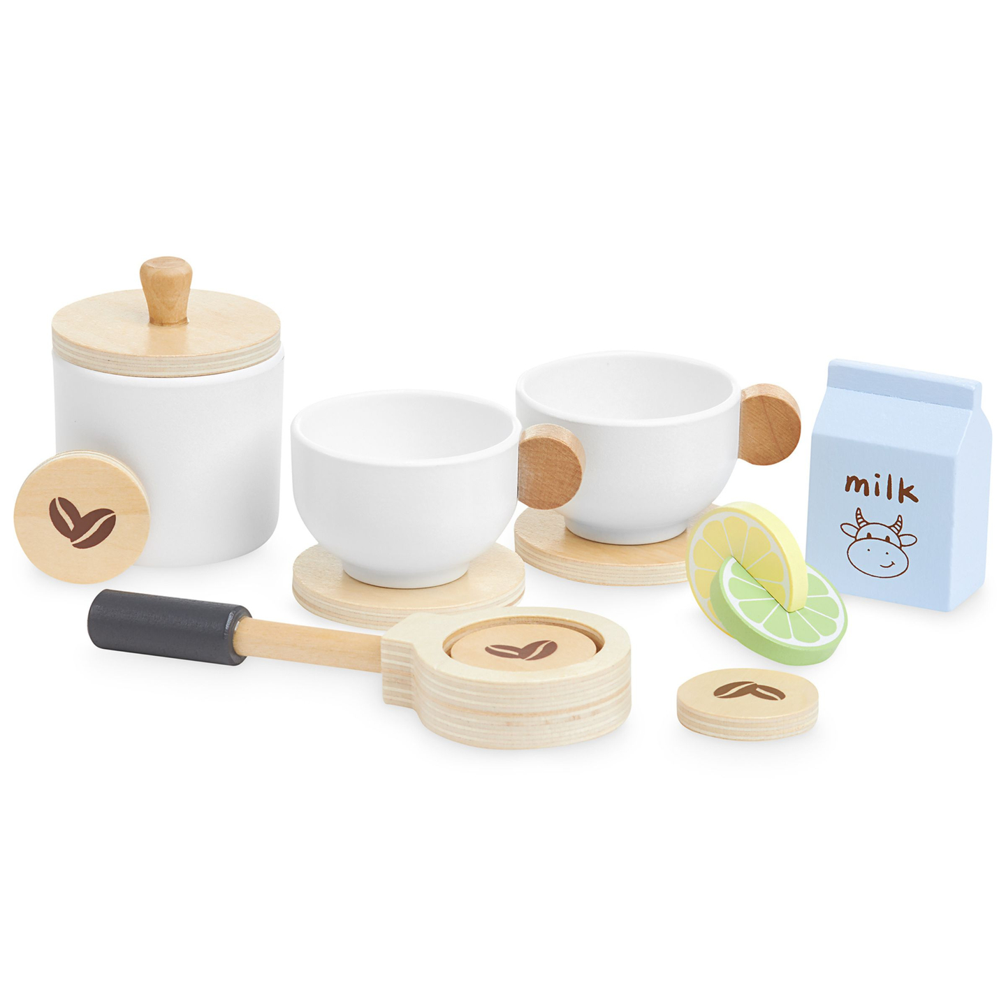 Aparat de cafea și ceai din lemn cu accesorii - magazin de cafea