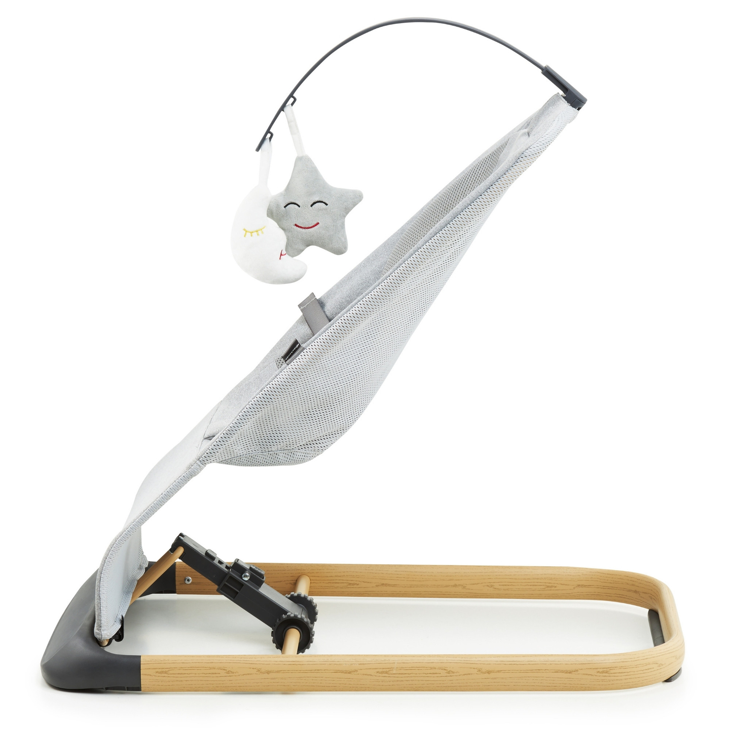 Fotoliu balansoar 2 în 1 Moby-Sistem LILY - gri