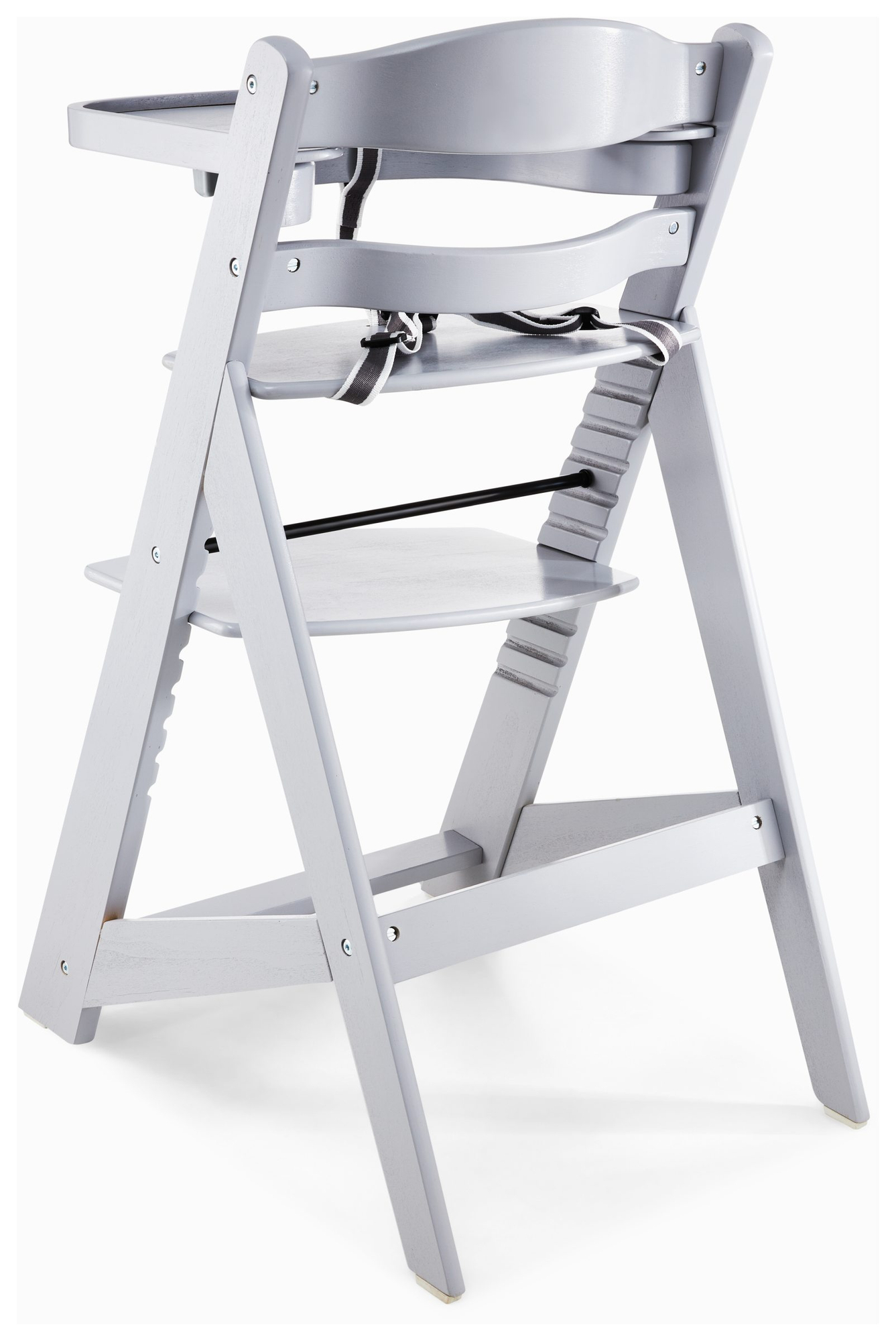 Scaun de hrănire din lemn Moby-System WOODY - culoare gri