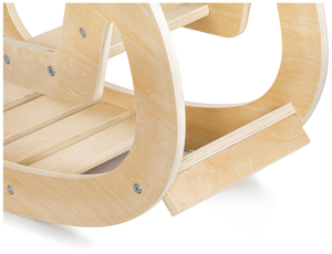 Balansoar Montessori pentru teren de joacă din lemn - lemn natural - de la 12 luni.
