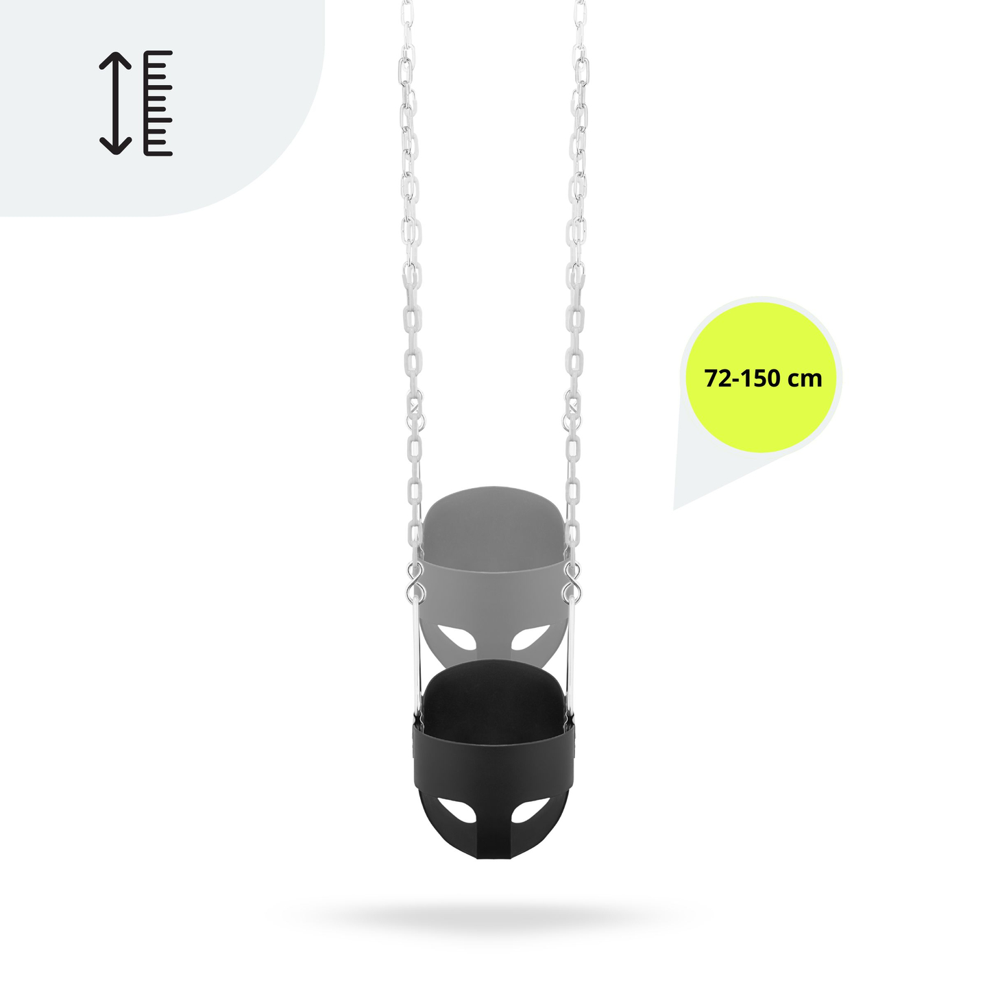 Leagăn cu lanț pentru copii HyperMotion cu spătar înalt