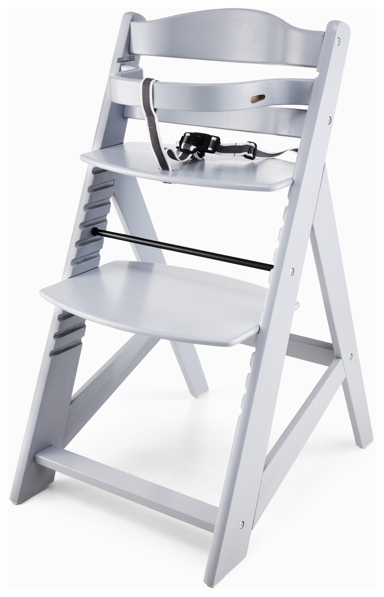 Scaun de hrănire din lemn Moby-System WOODY - culoare gri