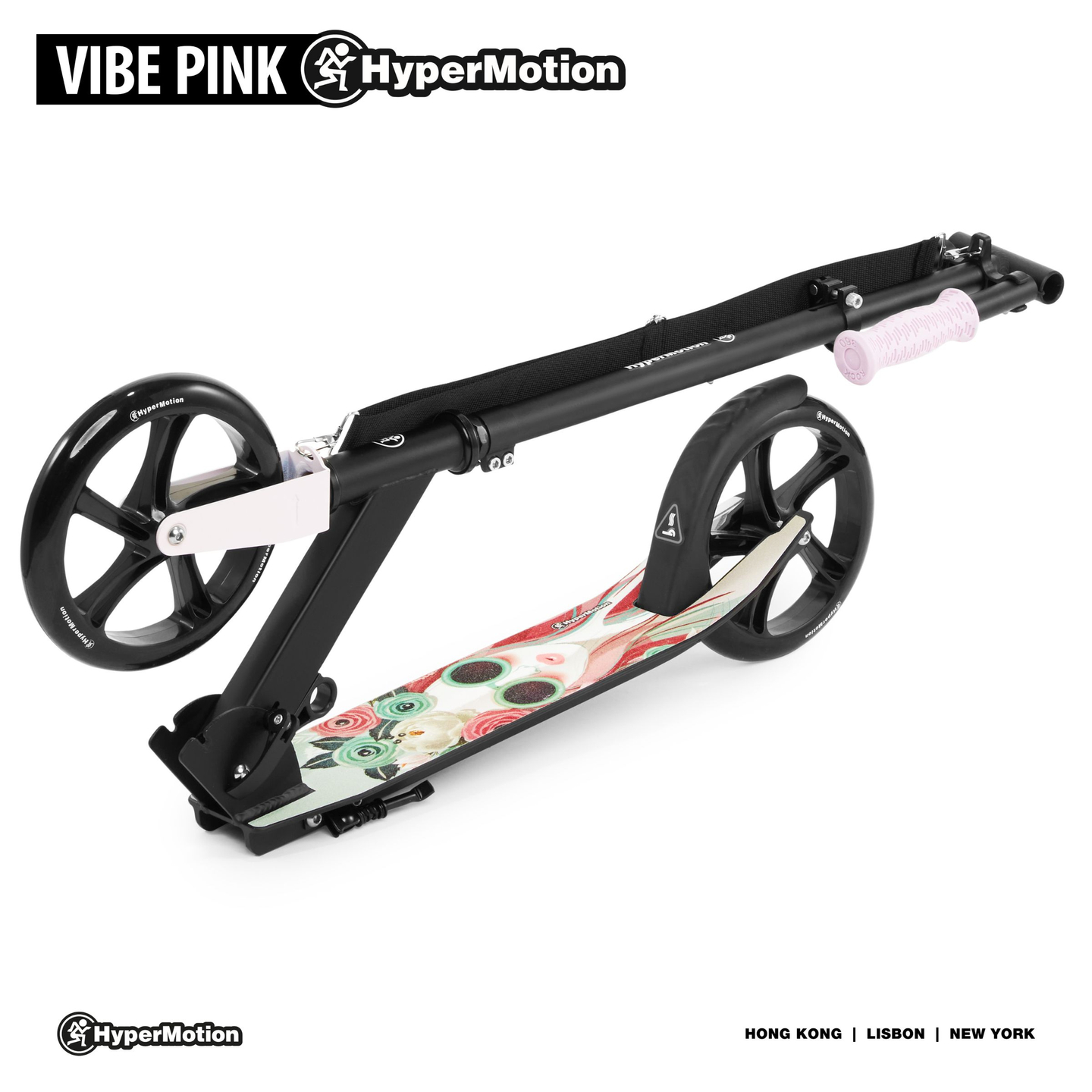 Scuter de oraș cu două roți VIBE Pink HyperMotion - 100 kg