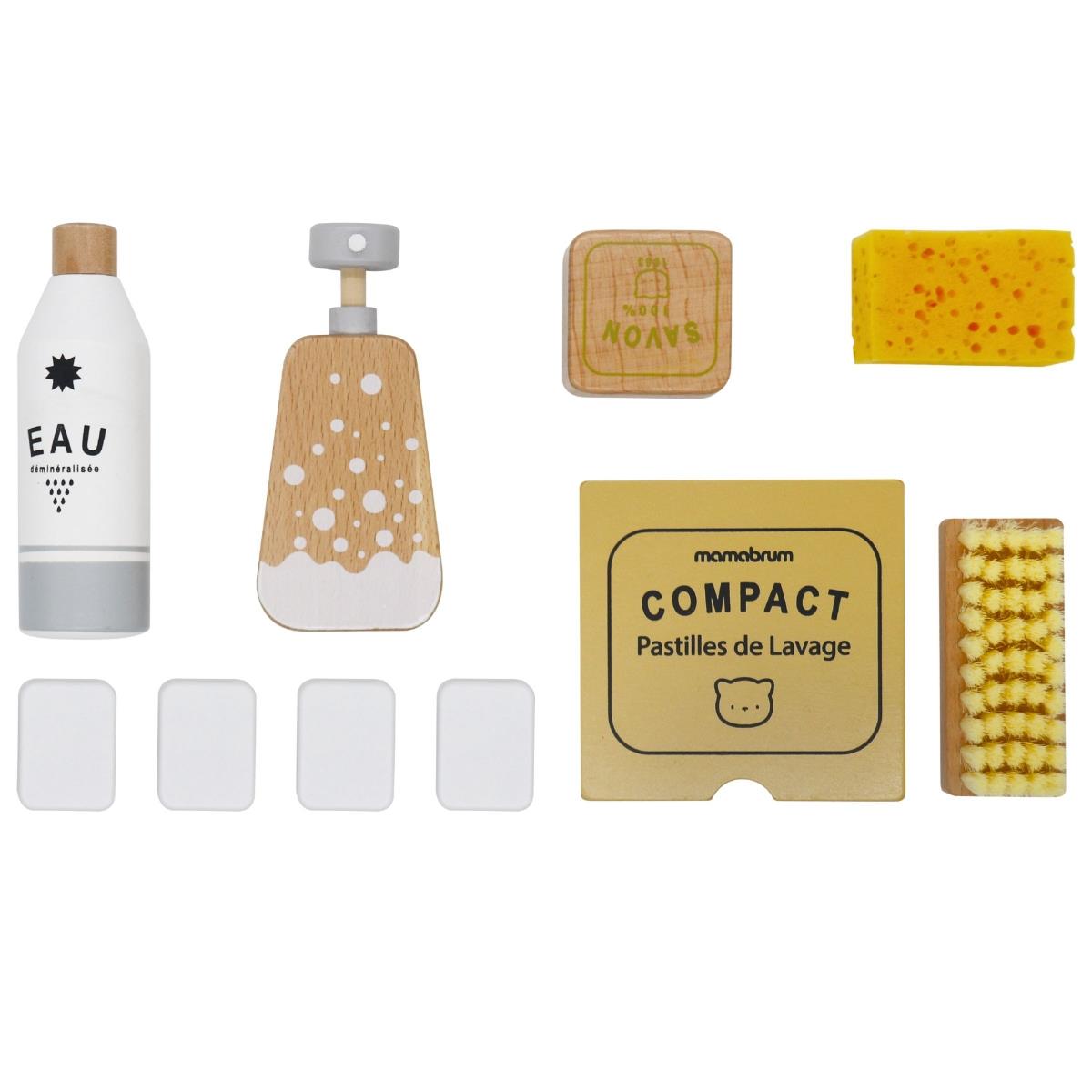 Set de curățare din lemn pentru copii - 10 articole