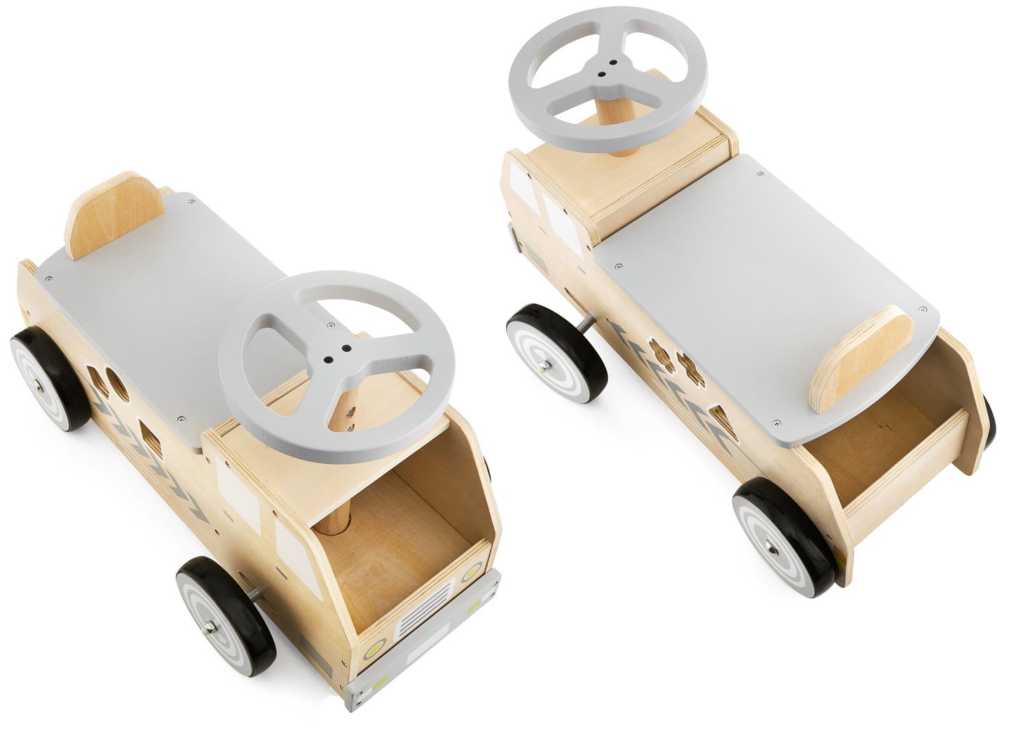 Bicicletă din lemn, mașină, mașină cu blocuri