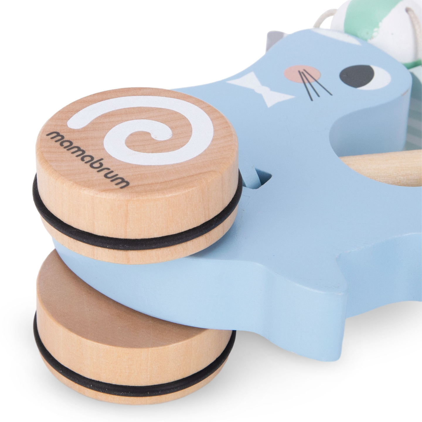 Sigiliu din lemn cu băț de împingere - împingător