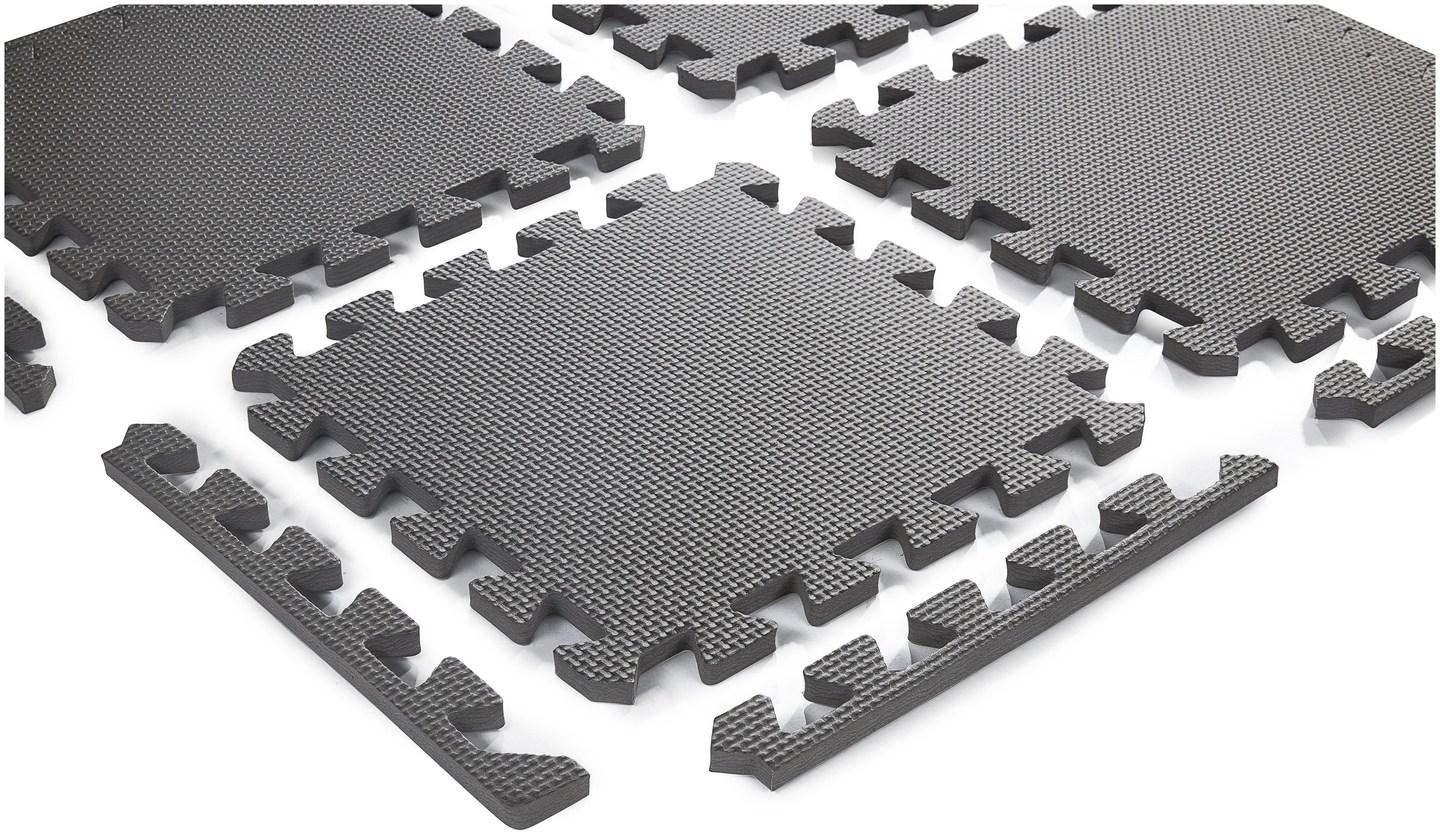 Puzzle din spumă 12pcs. - covor de spumă educațional 120 x 90 x 1.2cm cu margine - roz