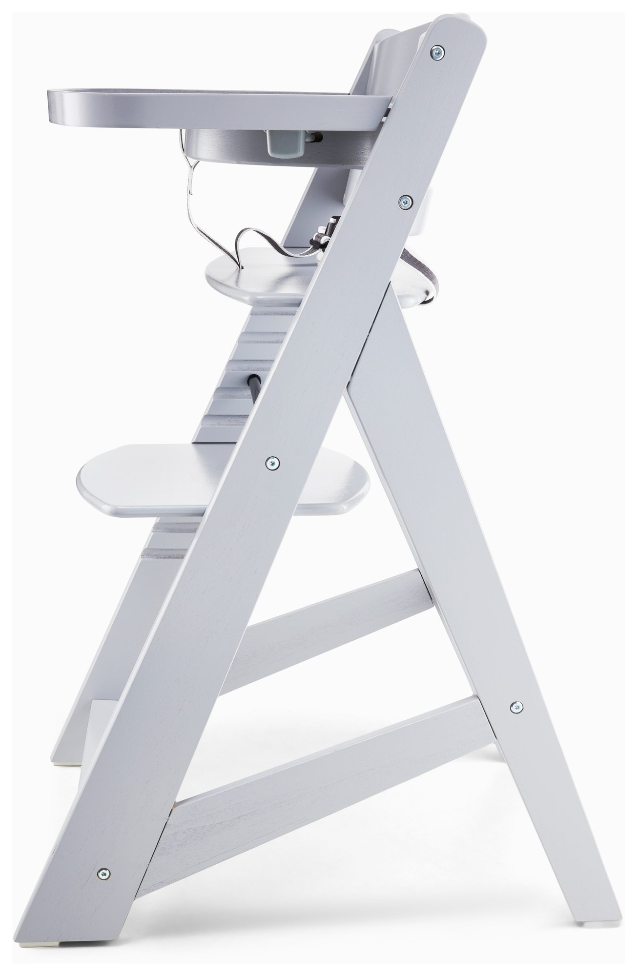 Scaun de hrănire din lemn Moby-System WOODY - culoare gri