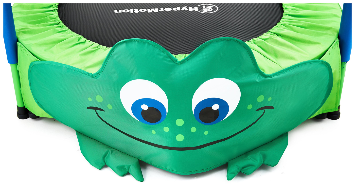 Frog - mini trambulină pentru copii - cu mâner - max 50 kg - 91 cm - pentru casă și grădină