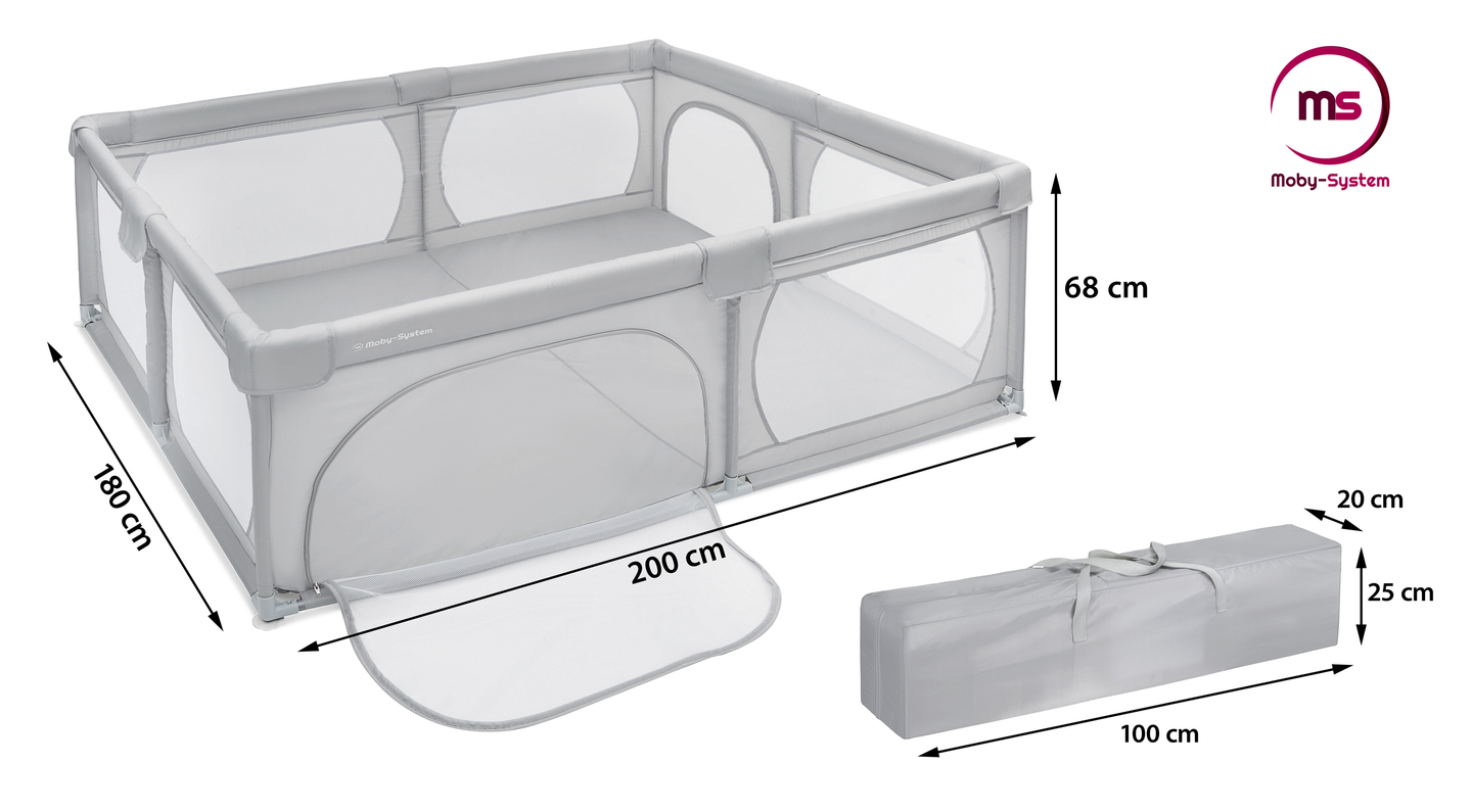 Pătuț mare 200 cm x 180 cm - loc de joacă pentru copii, piscină uscată