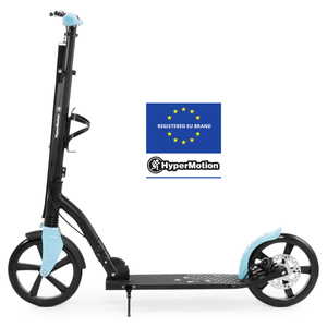 Scuter de oraș cu două roți HONEYBEE Blue HyperMotion 100 kg - aluminiu complet, roți mari de 250 mm
