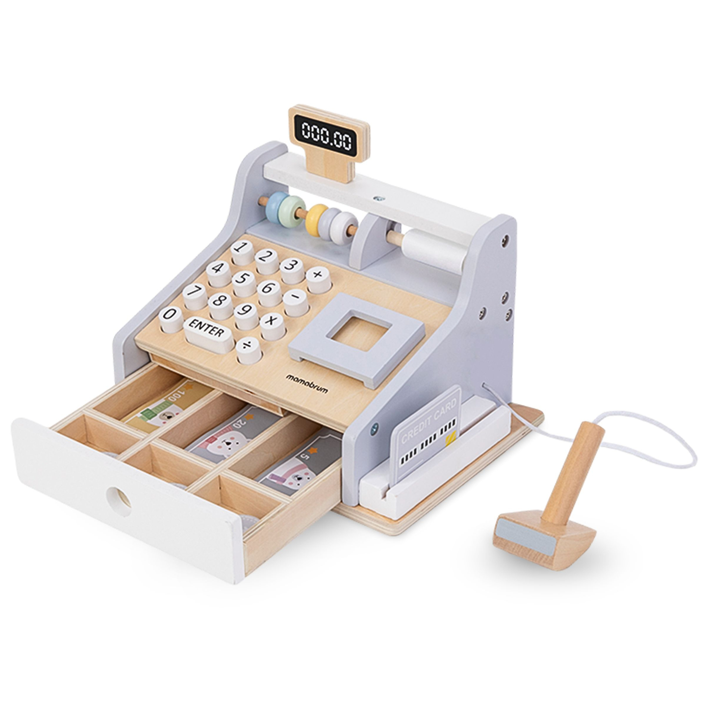 Casă de marcat din lemn cu accesorii