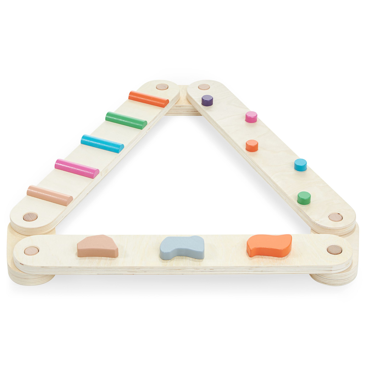 Pistă de echilibru din lemn - cale senzorială - 14 elemente