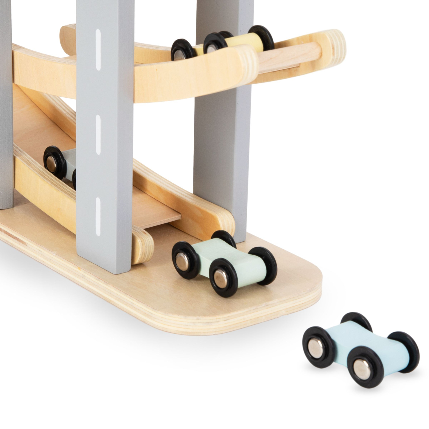 Pistă din lemn - tobogan pentru mașini - 6 etaje