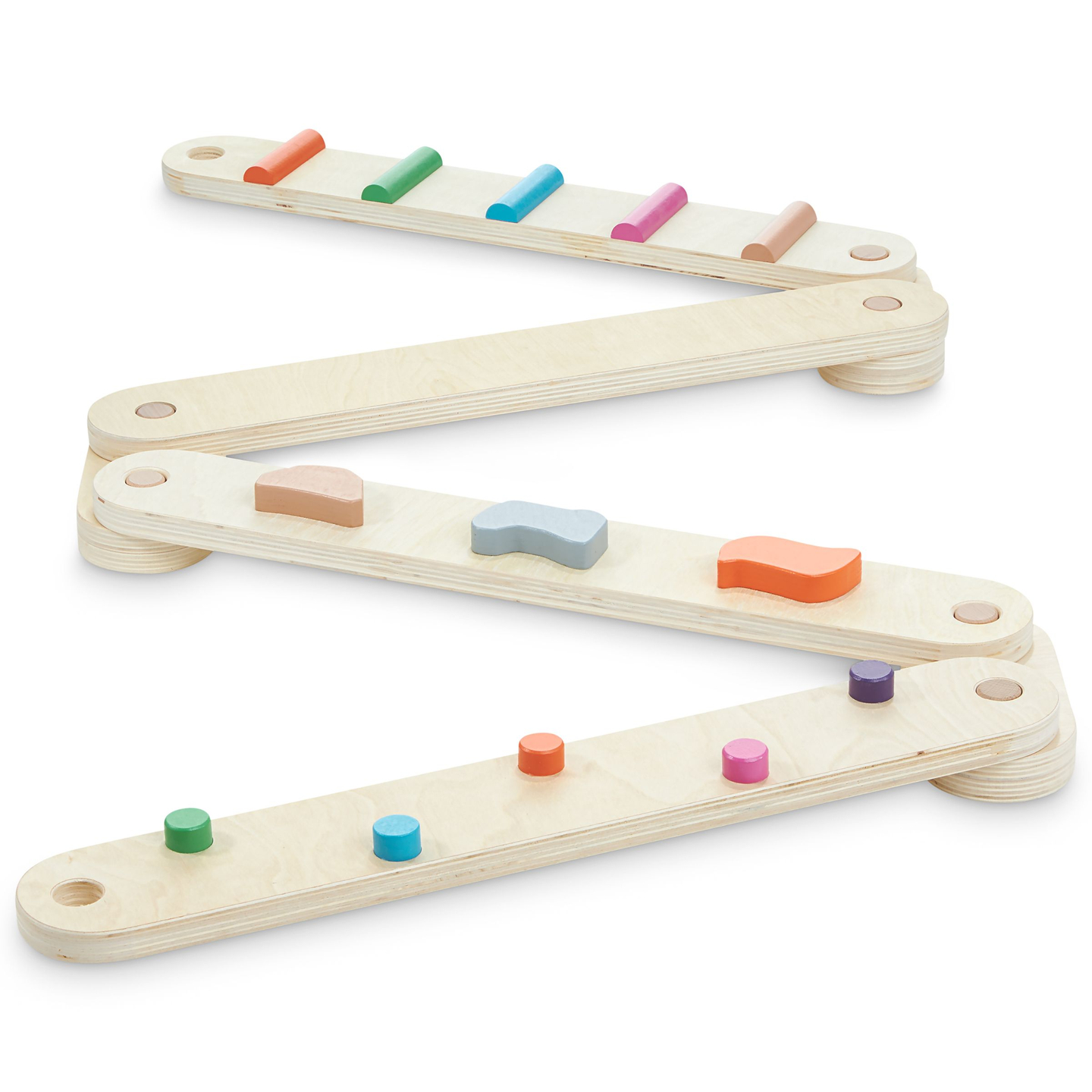 Pistă de echilibru din lemn - cale senzorială - 14 elemente