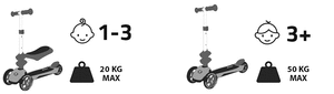Tricicleta de echilibru HyperMotion 3in1 - albastru