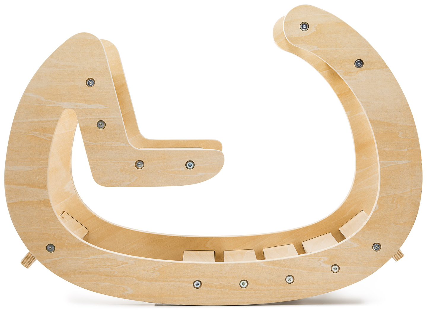 Balansoar Montessori pentru teren de joacă din lemn - lemn natural - de la 12 luni.