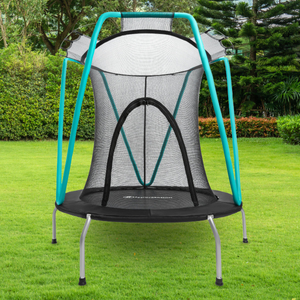 Trambulina menta 137cm cu plasa de protectie - pentru copii 3-8 ani - pentru casa si gradina